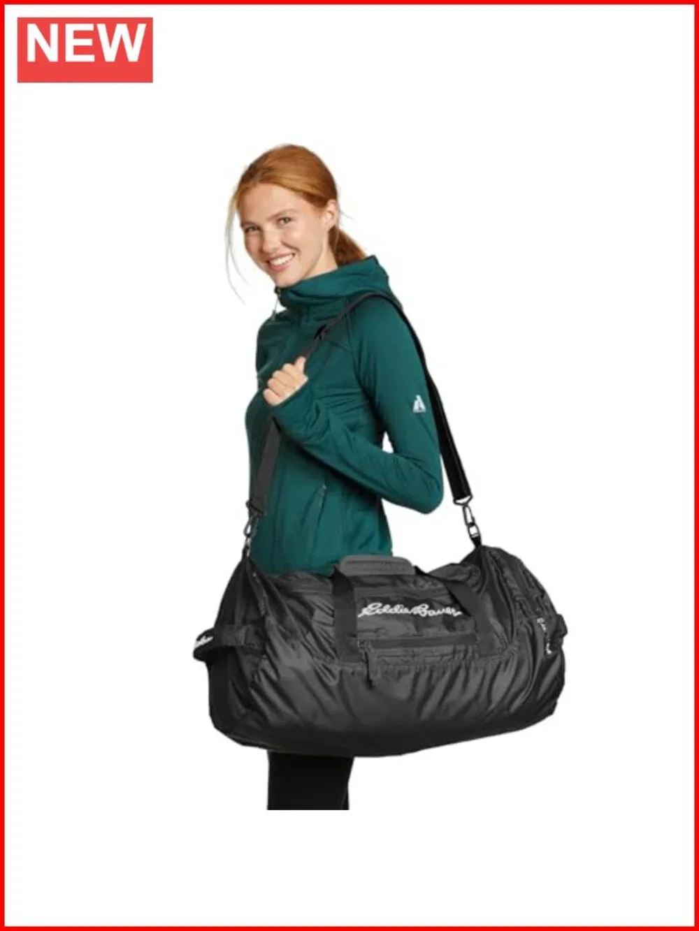 Stowaway Packable Duffel Bag 45L Lightweight Ripstop Polyester Travel Foldable